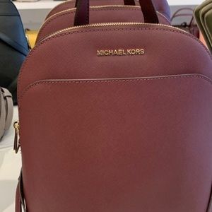 Women's Emmy Large Saffiano Leather Backpack